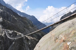 Kneifen vor der Hängebrücke, Angst, Mut